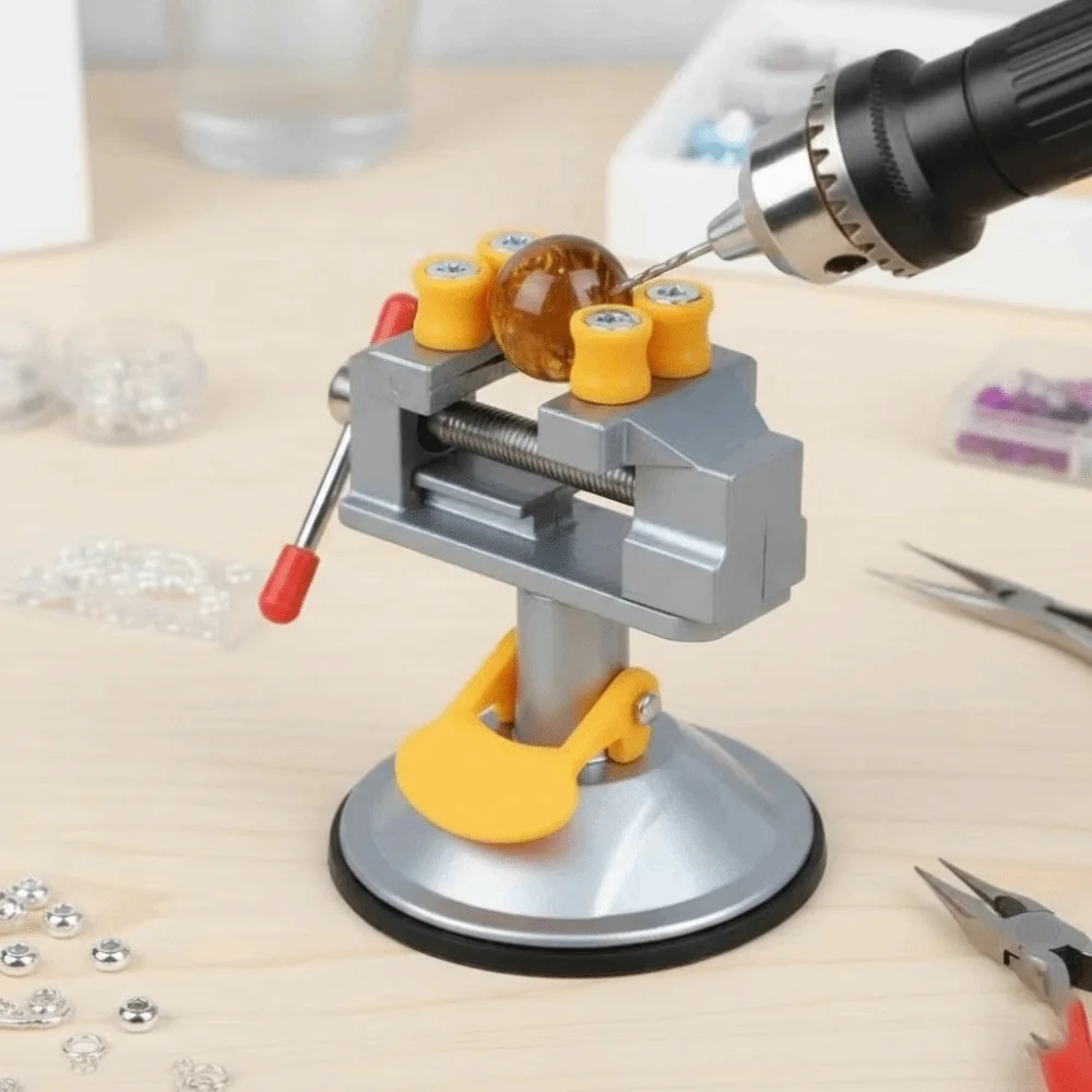 Woodworking Bench Vise - Jewelry Vice Vise Stand Rotatable Drill