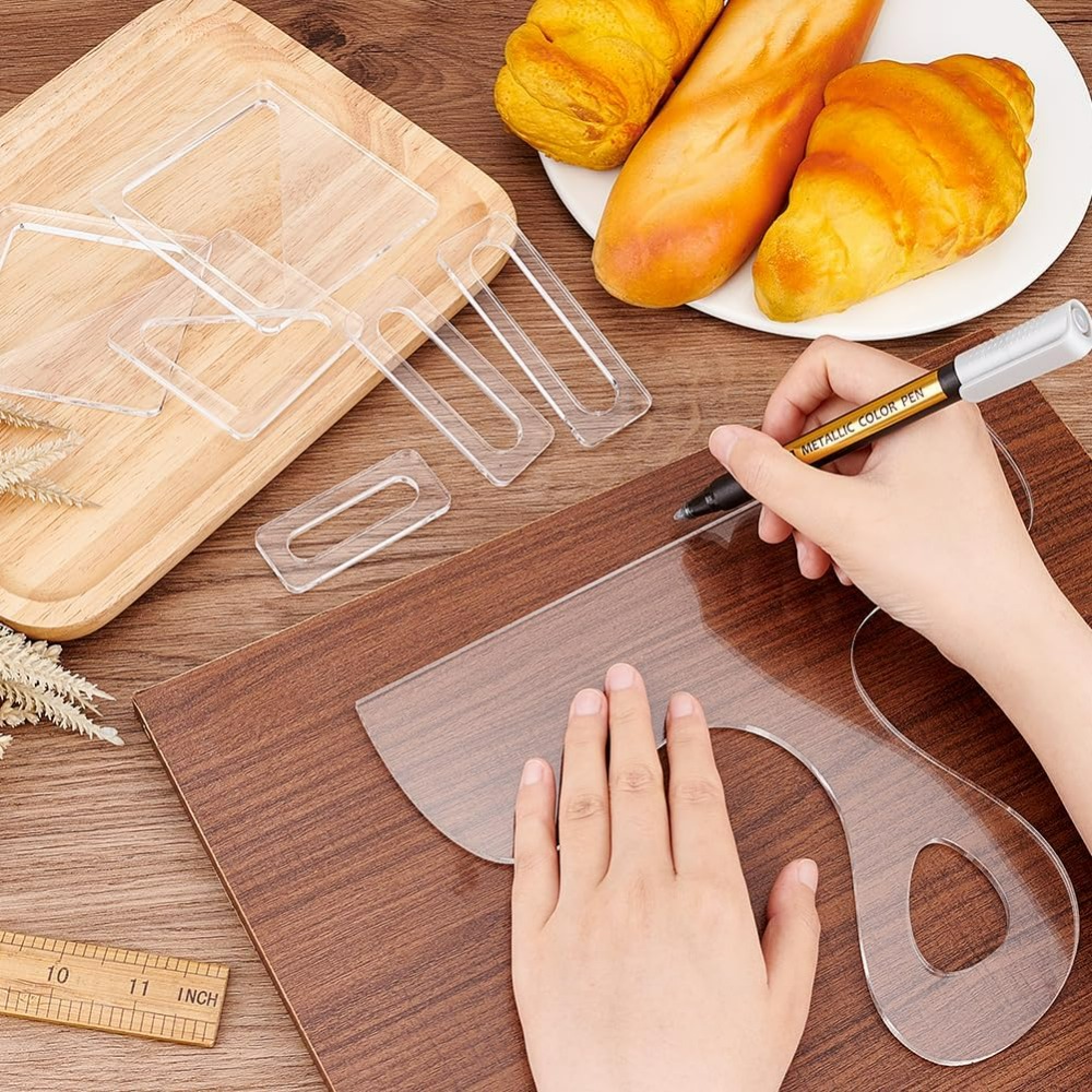 7Pcs Charcuterie Template Acry - Woodworking Product recension och pris