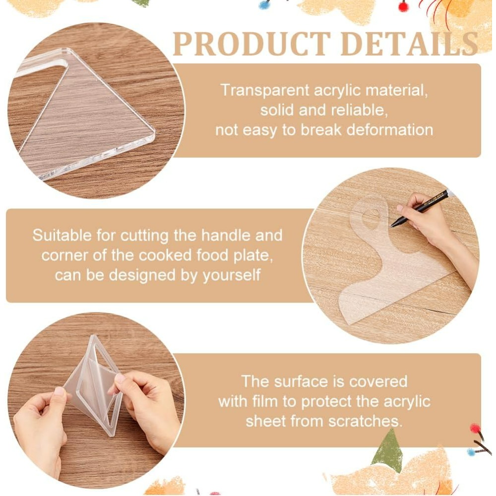 7Pcs Charcuterie Template Acry - Woodworking Product recension och pris