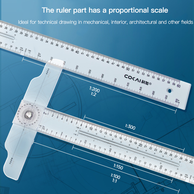Dual-Sided T Square Ruler Clea - Woodworking Product recension och pris