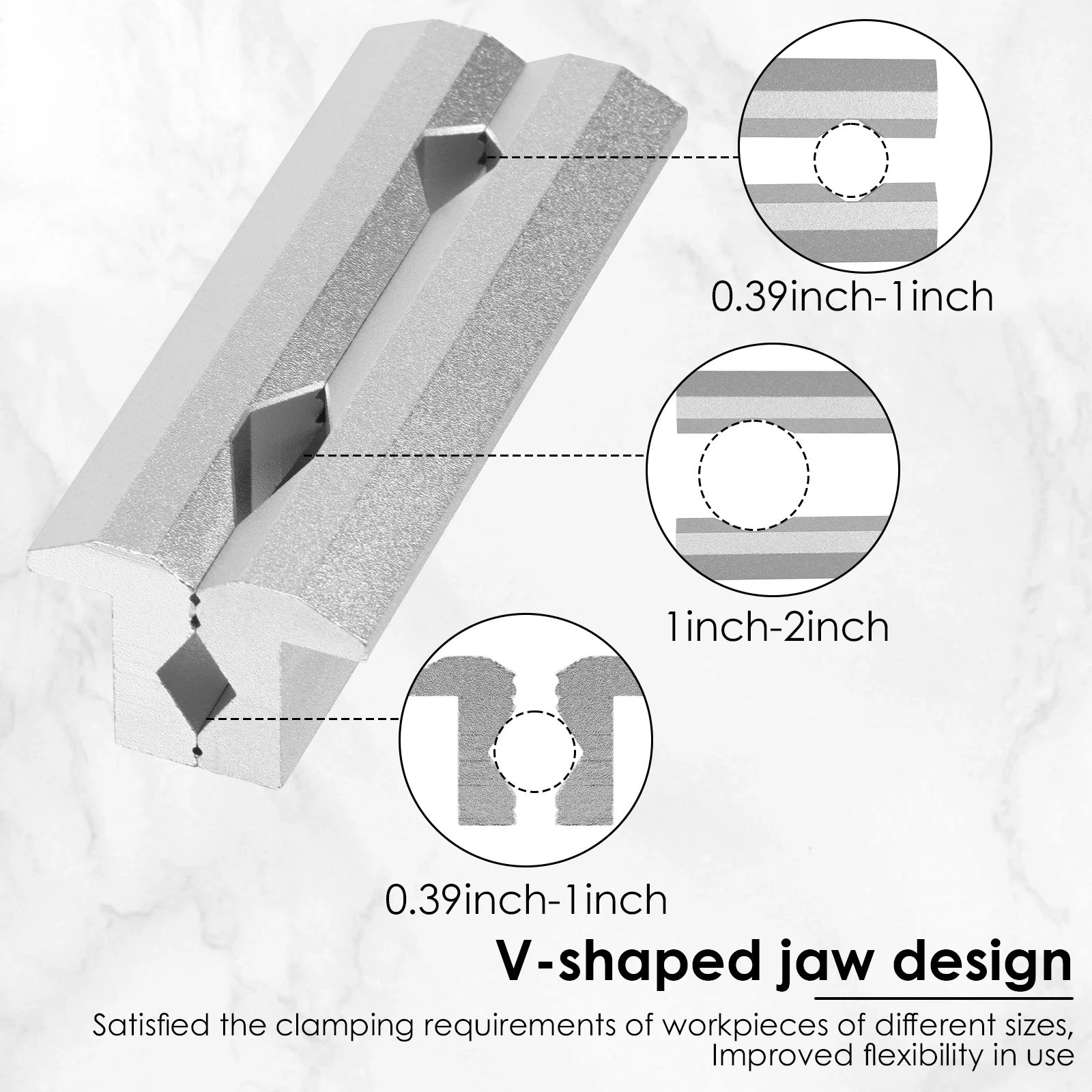 Magnetic Vise Jaws 4/5/6inch V - Woodworking Bench Vise recension och pris