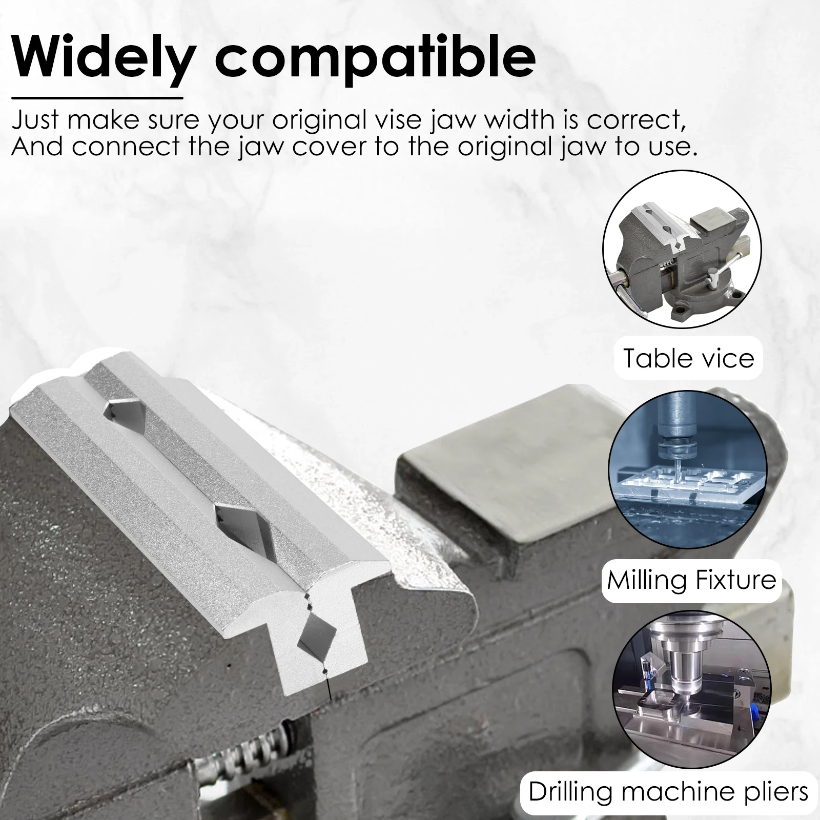 Magnetic Vise Jaws 4/5/6inch V - Woodworking Bench Vise recension och pris