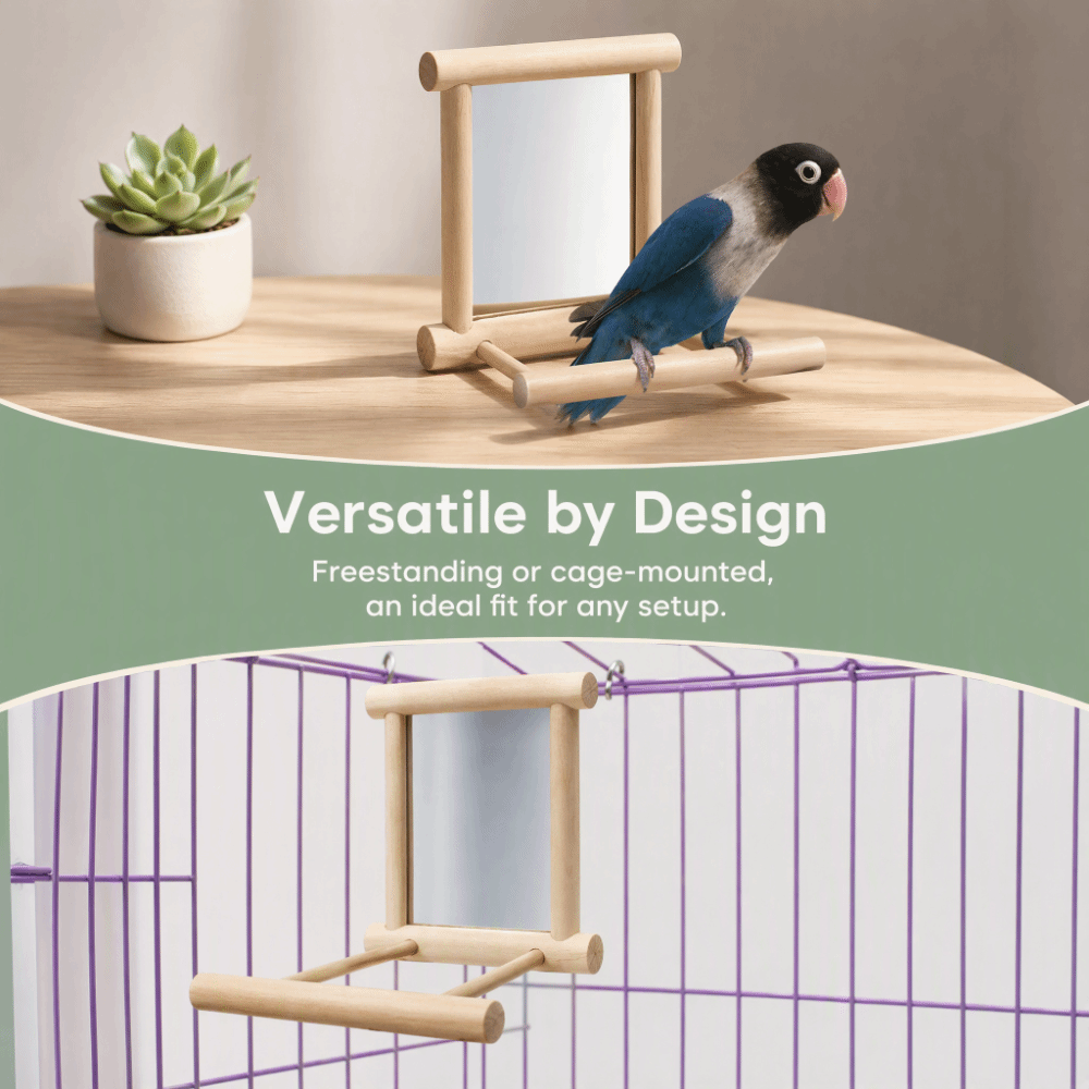 Wood Wood Bird Cage Perch Mirr - Woodworking Zone recension och pris