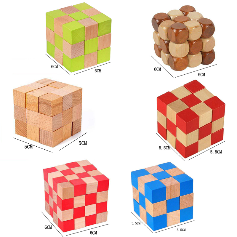 Square Snake Cube Wooden Brain - Woodworking Hobby recension och pris