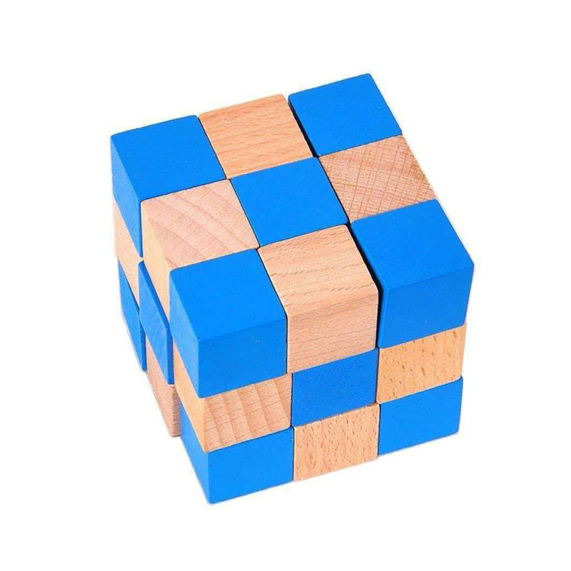 Square Snake Cube Wooden Brain - Woodworking Hobby recension och pris