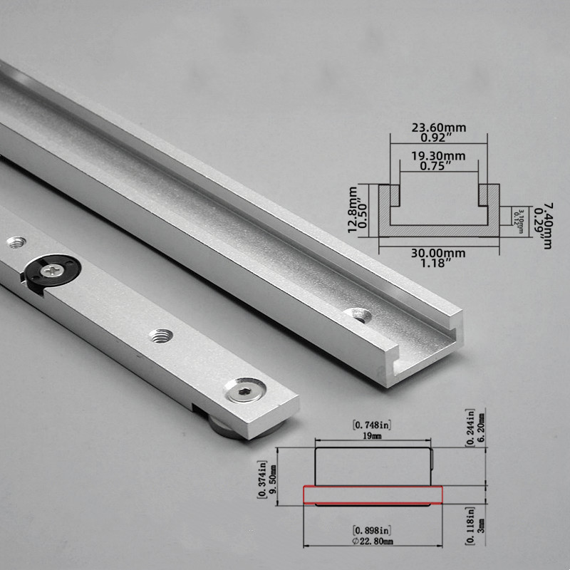 2Pcs T‑Track & Miter Track Jig - Woodworking Videos recension och pris