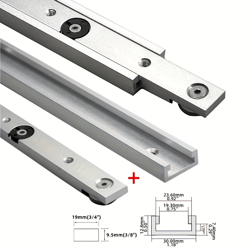 2Pcs T‑Track & Miter Track Jig - Woodworking Videos recension och pris