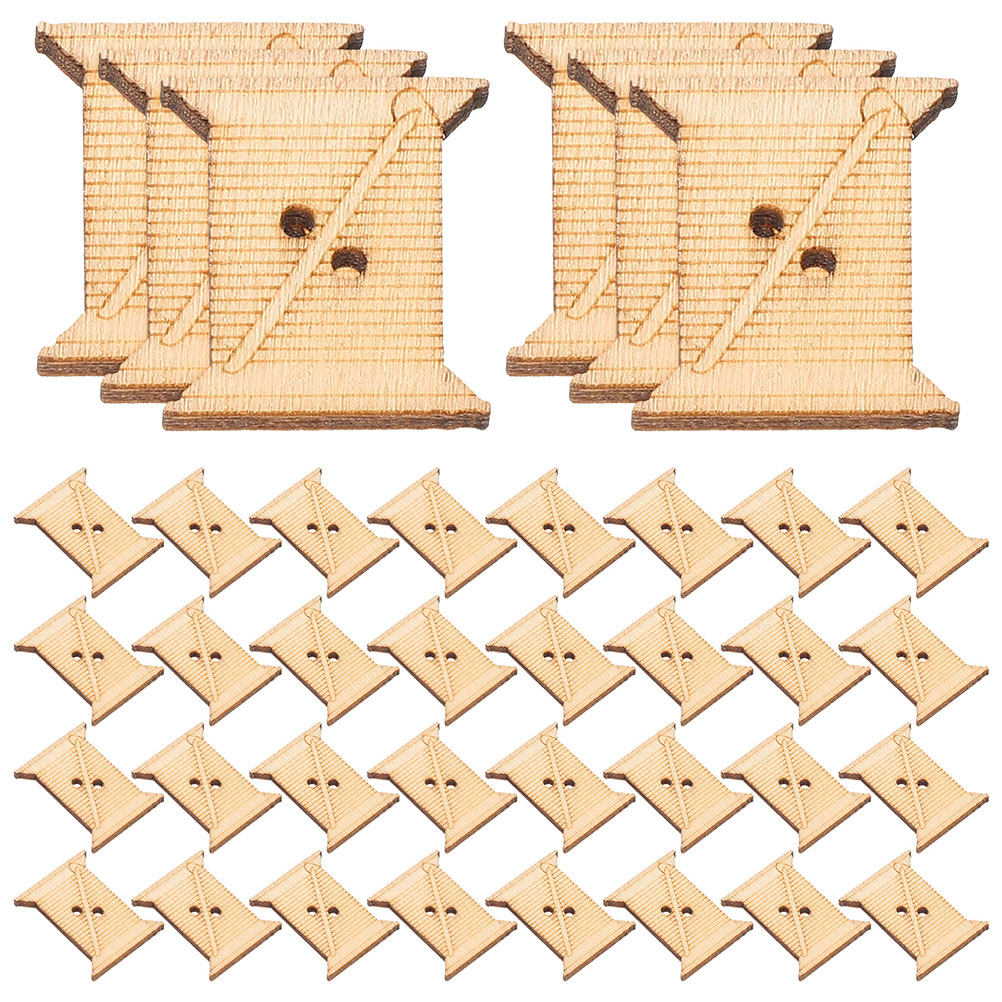100Pcs Wooden Embroidery Floss - Woodworking Crafts recension och pris