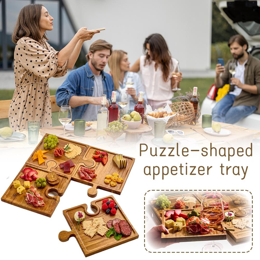 Wooden Puzzle Shaped Appetizer - Woodworking Plan recension och pris
