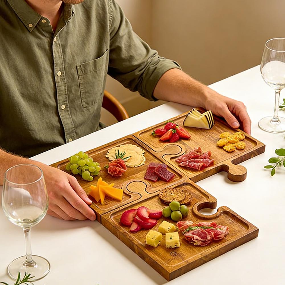 Wooden Puzzle Shaped Appetizer - Woodworking Plan recension och pris
