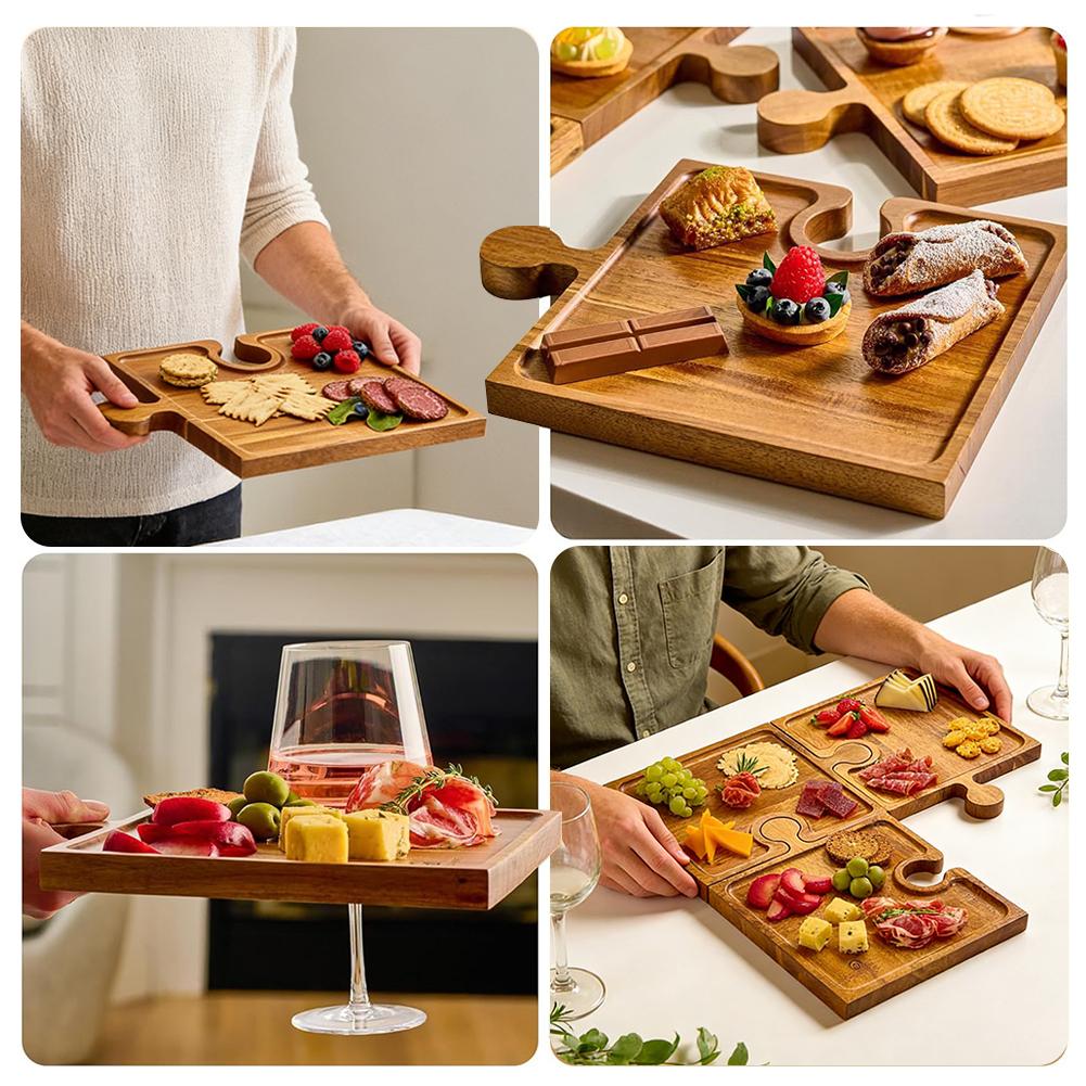 Wooden Puzzle Shaped Appetizer - Woodworking Plan recension och pris