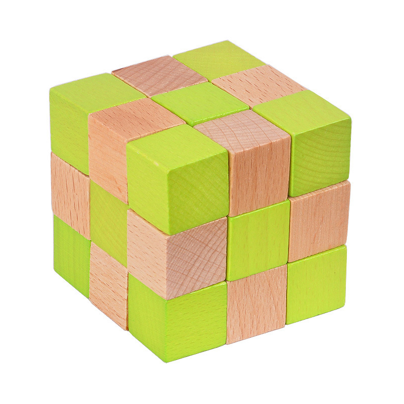 Wooden Snake Cube Puzzle IQ Lo - Woodworking Hobby recension och pris