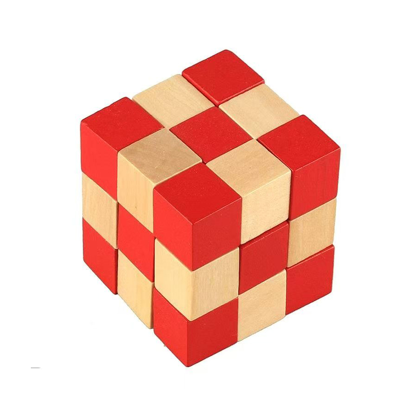 Wooden Snake Cube Puzzle IQ Lo - Woodworking Hobby recension och pris