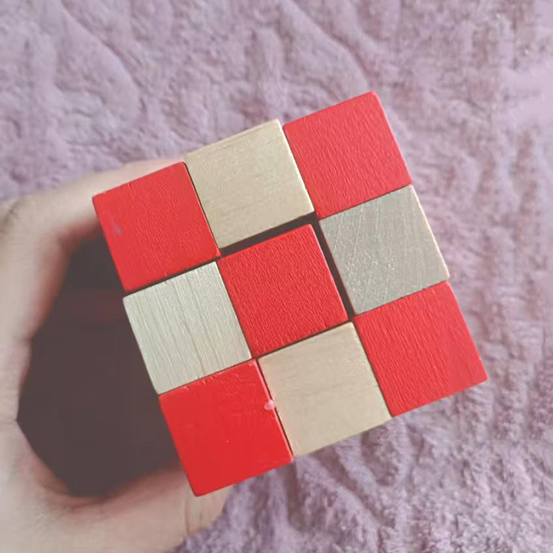 Wooden Snake Cube Puzzle IQ Lo - Woodworking Hobby recension och pris