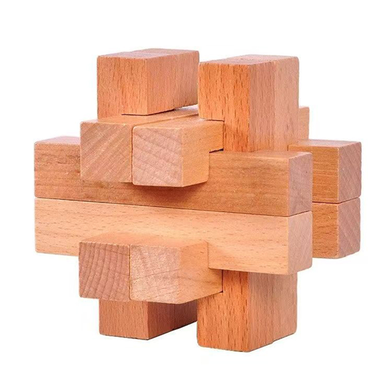 Wooden Brain Teaser for Adults - Woodworking Hobby recension och pris