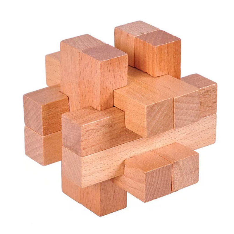 Wooden Brain Teaser for Adults - Woodworking Hobby recension och pris