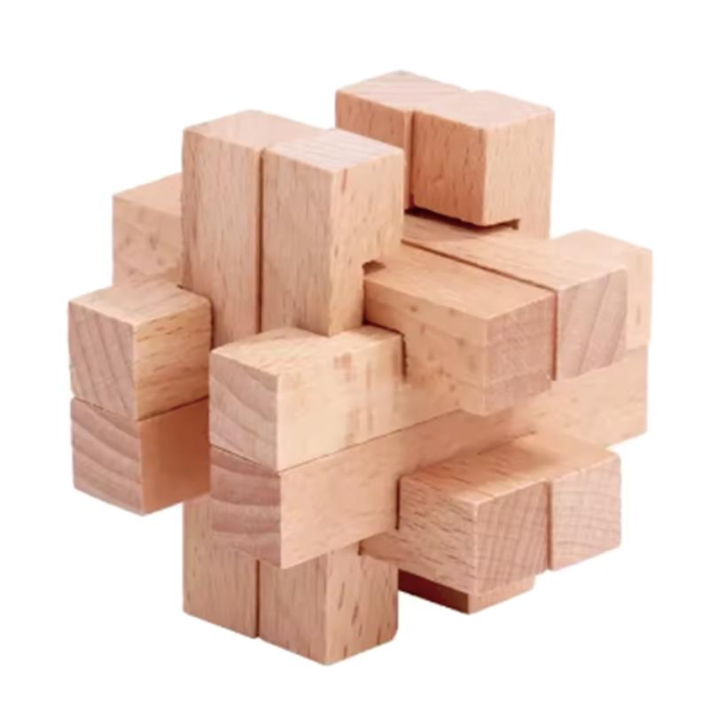 Wooden Brain Teaser for Adults - Woodworking Hobby recension och pris