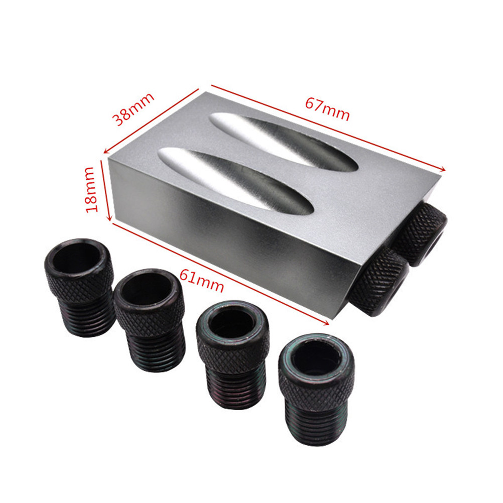 34pcs Oblique Hole Drill Set 1 - Woodworking Joint recension och pris