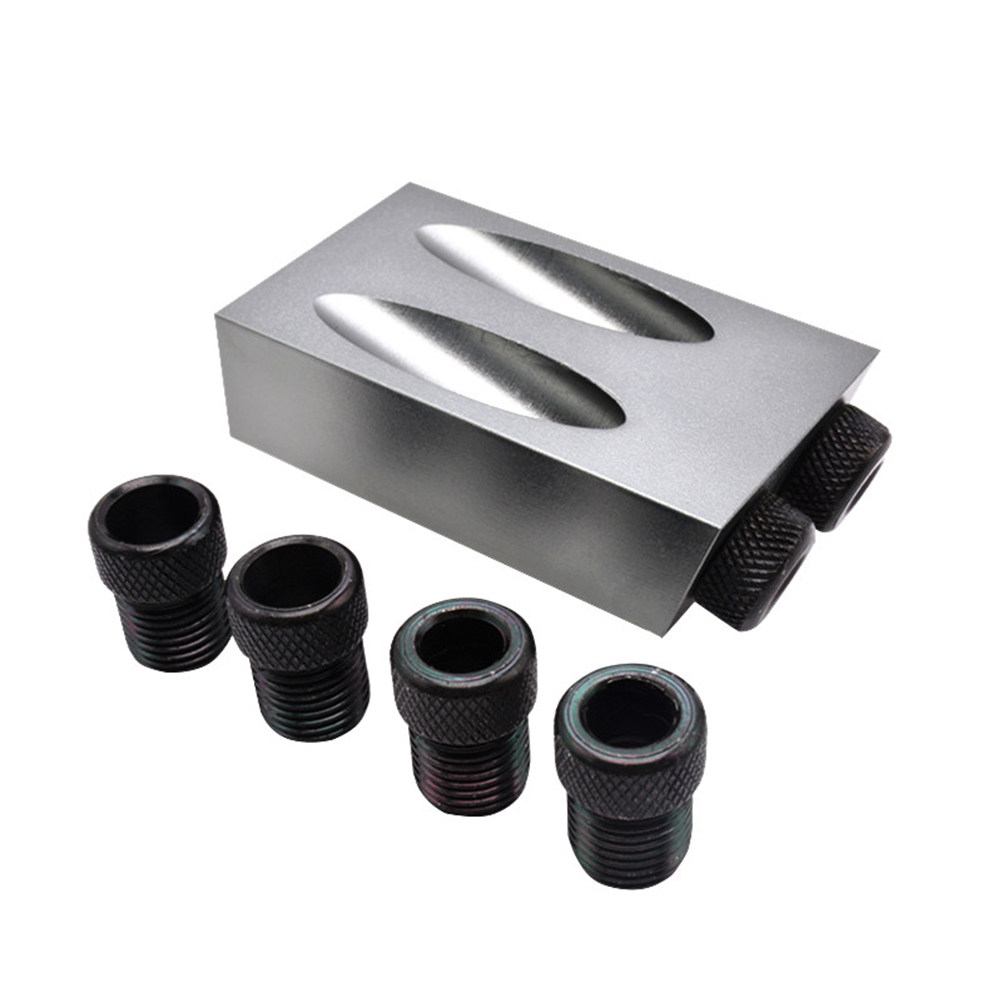 34pcs Oblique Hole Drill Set 1 - Woodworking Joint recension och pris