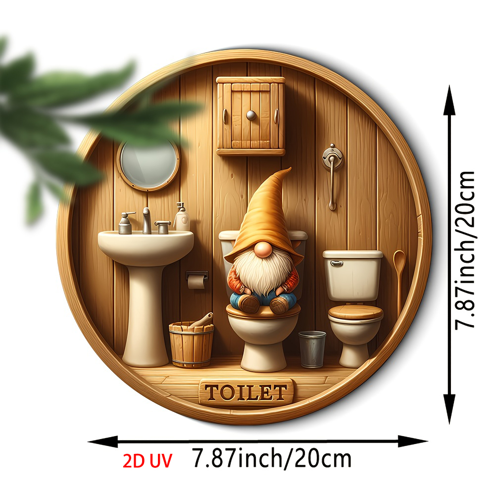 Country gnome toilet logo, woo - Woodworking Logo recension och pris
